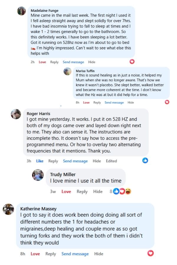More customer comments