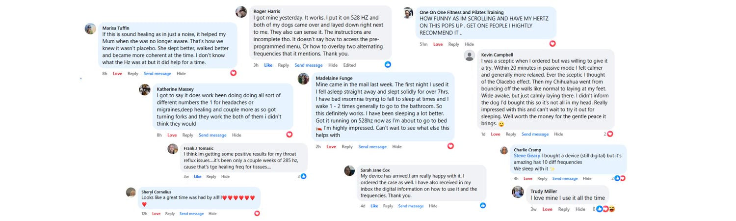 Customer comments on our posts