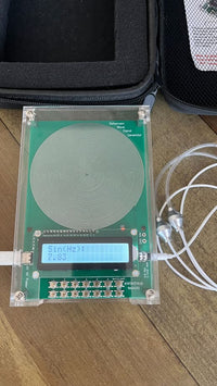 Device with case and earphones